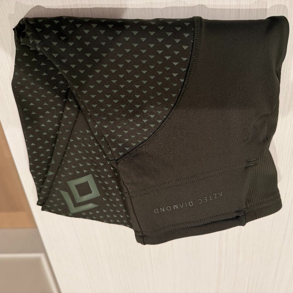 Aztec Diamond Green Riding Leggings, Size Small